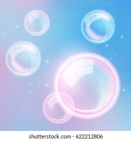 Abstract bubble background