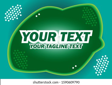 Abstract bubble banner template background for posters, product names, advertisements, stickers, etc.