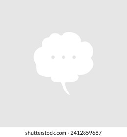 Abstract bubble chat vector element