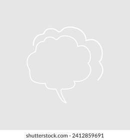Abstract bubble chat vector element