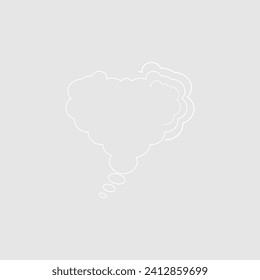 Abstract bubble chat vector element