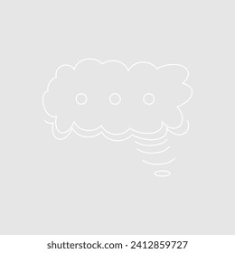 Abstract bubble chat vector element
