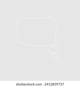 Abstract bubble chat vector element