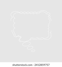 Abstract bubble chat vector element