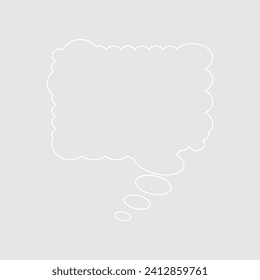 Abstract bubble chat vector element