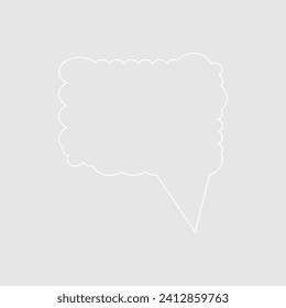 Abstract bubble chat vector element