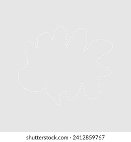 Abstract bubble chat vector element