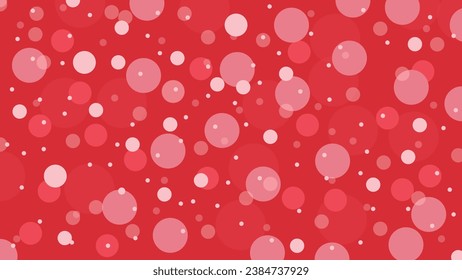 Abstract bubble Christmas red color background