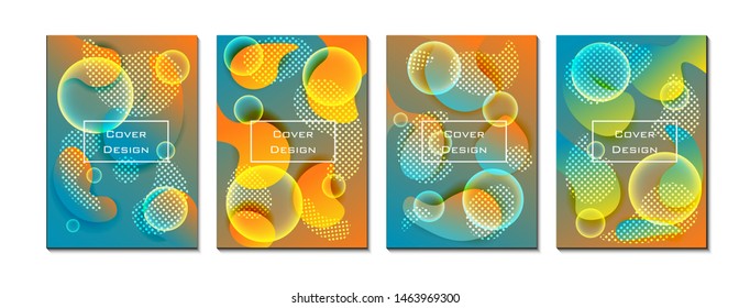 	
Abstract bubble covers design. Colorful  gradient background modern template design for web. Cool gradients. Future geometric patterns. Eps10