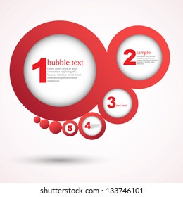 Abstract bubble design vector illustration