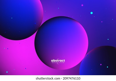 Abstract bubble digital technology, design concept background and wallpaper, banner backdrop, vector eps
