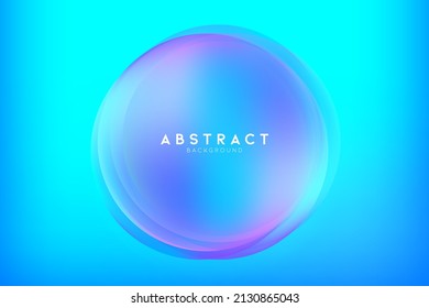 Abstract Bubble Digital Technology, Design Concept Background And Wallpaper, Banner Backdrop, Vector Eps