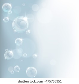 An abstract bubble foam soap background