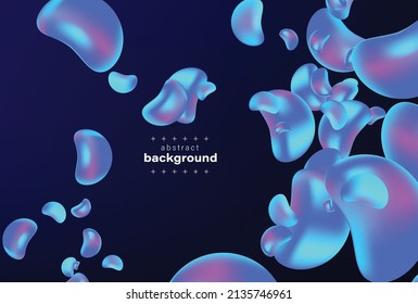 abstract bubble liquid background on dark violet background can be use for food drinking label technology product advertisement   notebook cover vector eps.