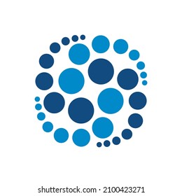 Resumen El logotipo de burbuja puede utilizarse para iconos, signos, logotipos, etc