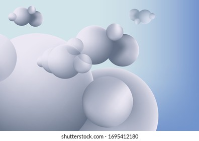 Abstract bubble mesh gradient background and wallpaper. Vector EPS