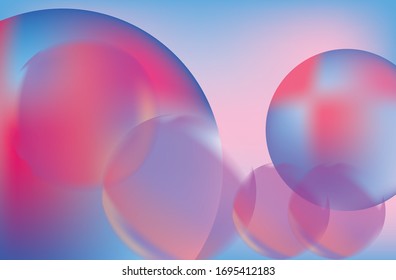 Abstract bubble mesh gradient background and wallpaper. Vector EPS