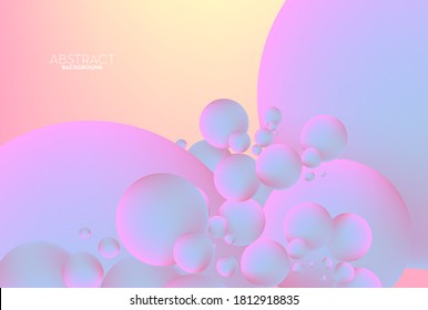 Burbuja abstracta multicolor fondo moderno de gradiente de malla o fondo de papel tapiz, vectores