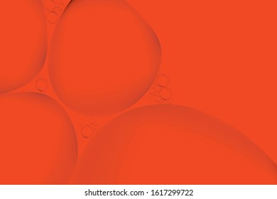 abstract bubble on lush lava color background or wallpaper backdrop, vector eps.