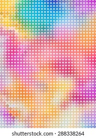 Abstract bubble with pastel colorful  background