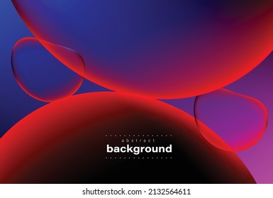 abstract bubble and sphere on gradient red to violet background can be use for food product advertisement label technology product presentation box art website template sciance vector eps.
