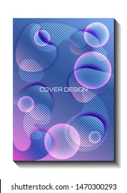 Abstract bubble style covers design. Colorful  gradients background modern template design for web. Cool gradients. Future geometric pattern wallpaper for print. Eps10