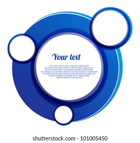 Abstract bubble vector illustration background