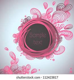 Abstract bubble vector illustration background.