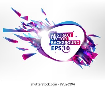 Abstract bubble vector illustration background