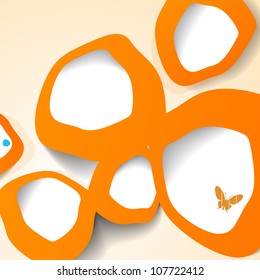 abstract bubble web design - vector illustration