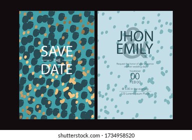abstrakte Hochzeitskarten, Vektor