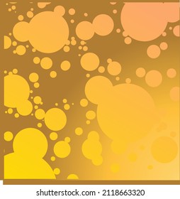 Abstract bubble yellow fluid vector