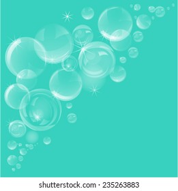Abstract bubbles background