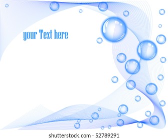 abstract bubbles card