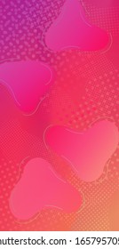  Burbujas abstractas al estilo Memphis. Diseño mínimo de la tapa. Fondo Creativo Neon Rosa. Plantilla ligera para tapa, afiche, banner, tarjeta de felicitación.Patrón digital moderno con formas fluidas.