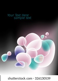 Abstract Bubbles, space for text
