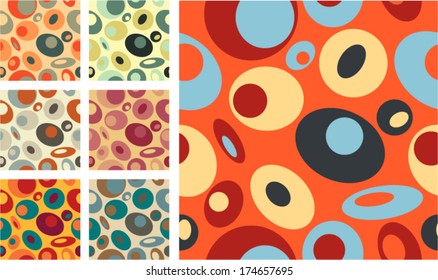 Abstract bubbles vector pattern pack