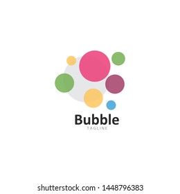Abstract Bubbles vector symbol icon illustration design  