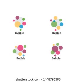 Abstract Bubbles vector symbol icon illustration design  