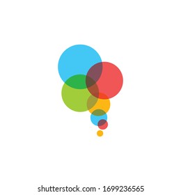 Abstract Bubbles vector symbol icon illustration design 