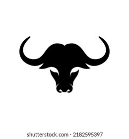 Abstract Buffalo Head Logo Vector