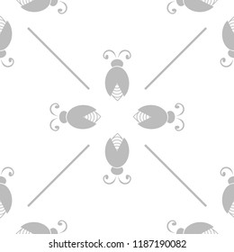 abstract bug seamless pattern with netting
