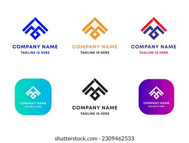 Abstract Builder furniture logo design	
