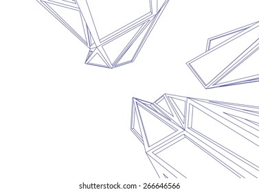 Abstract building. Architecture background
