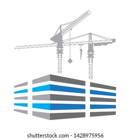 abstract building and construction crane