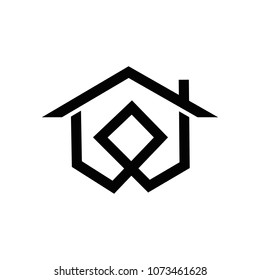 Abstract Building design vector