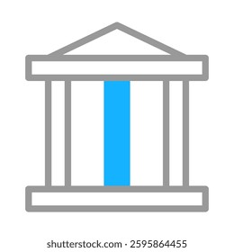 Abstract Building Facade with Modern Minimalist Look