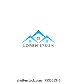 Abstract Building / House Logo Design Vector Template