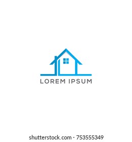 Abstract Building / House Logo Design Vector Template