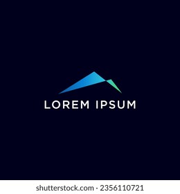 abstract building or house logo, vector